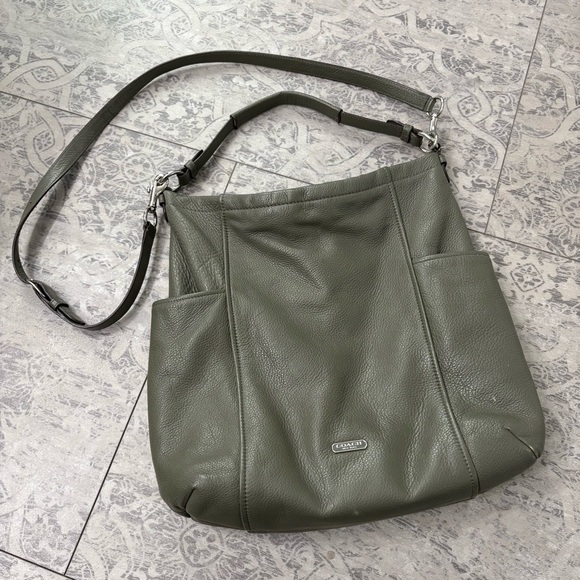 Coach Handbags - Coach | Park Leather Hobo Bag - Green Pebble Leather
